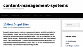 What Content-management-systems.info website looked like in 2018 (5 years ago)
