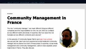 What Communityadmins.com website looked like in 2018 (5 years ago)