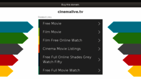 What Cinemalive.tv website looked like in 2018 (5 years ago)