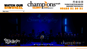 What Championscelebrity.com website looked like in 2018 (5 years ago)