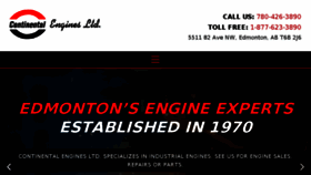 What Continentalengines.net website looked like in 2018 (5 years ago)