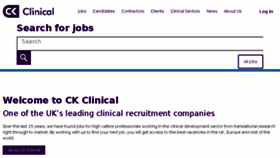 What Ckclinical.co.uk website looked like in 2018 (5 years ago)