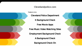 What Clevelandpolice.com website looked like in 2018 (5 years ago)