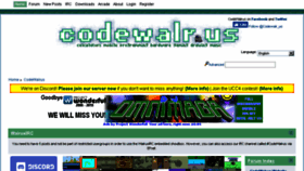 What Codewalr.us website looked like in 2018 (7 years ago)