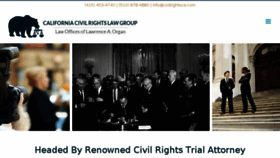 What Civilrightsca.com website looked like in 2018 (5 years ago)