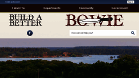 What Cityofbowietx.com website looked like in 2018 (5 years ago)