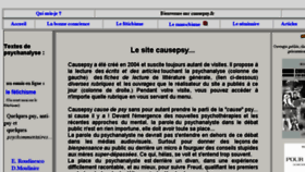 What Causepsy.fr website looked like in 2018 (5 years ago)