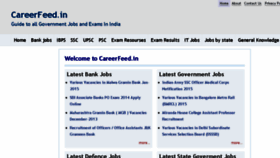 What Careerfeed.in website looked like in 2018 (5 years ago)