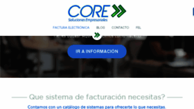 What Coresolucion.com website looked like in 2018 (5 years ago)