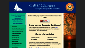 What Cccharters.com website looked like in 2018 (5 years ago)