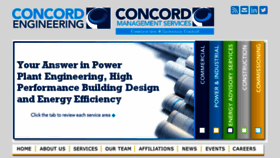 What Concord-engineering.com website looked like in 2018 (5 years ago)