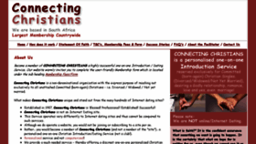 What Connectingchristians.co.za website looked like in 2018 (5 years ago)