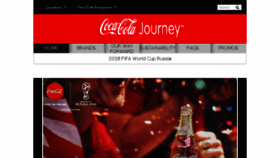 What Coca-cola.com.sg website looked like in 2018 (5 years ago)