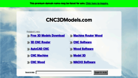What Cnc3dmodels.com website looked like in 2018 (5 years ago)