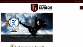 What Collegebeaubois.qc.ca website looked like in 2018 (5 years ago)