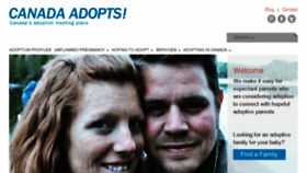 What Canadaadopts.com website looked like in 2018 (5 years ago)