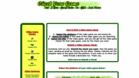 What Cheatyourgame.com website looked like in 2018 (5 years ago)