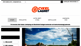 What Cykellagret.se website looked like in 2018 (5 years ago)