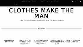 What Clothes-make-the-man.com website looked like in 2018 (5 years ago)