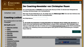 What Coaching-lexikon.de website looked like in 2018 (5 years ago)