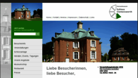 What Clemenswerth.de website looked like in 2018 (5 years ago)