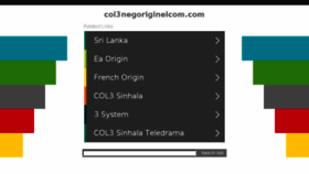 What Col3negoriginelcom.com website looked like in 2018 (5 years ago)