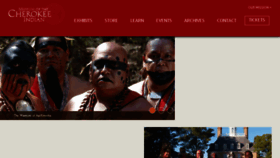 What Cherokeemuseum.org website looked like in 2018 (5 years ago)