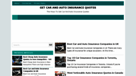 What Carandautoinsurancequotes.com website looked like in 2018 (5 years ago)