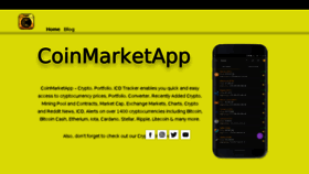 What Coinmarketapp.co.uk website looked like in 2018 (5 years ago)