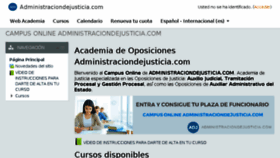 What Campusadministraciondejusticia.com website looked like in 2018 (5 years ago)
