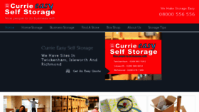 What Curriestorage.co.uk website looked like in 2018 (5 years ago)