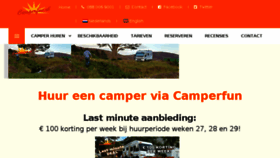 What Camperfun.nl website looked like in 2018 (5 years ago)