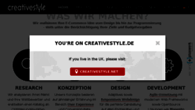 What Creativestyle.de website looked like in 2018 (5 years ago)