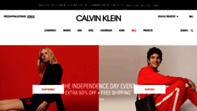 What Calvinkleinpreferred.com website looked like in 2018 (5 years ago)