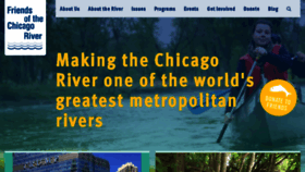 What Chicagoriver.org website looked like in 2018 (5 years ago)