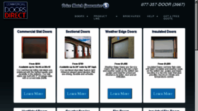 What Commercialdoorsdirect.com website looked like in 2018 (5 years ago)