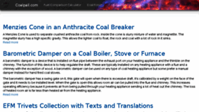 What Coalpail.com website looked like in 2018 (5 years ago)