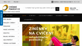 What Cvicebni-pomucky.cz website looked like in 2018 (5 years ago)