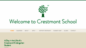 What Crestmontschool.org website looked like in 2018 (5 years ago)