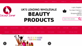 What Colourzonewholesale.co.uk website looked like in 2018 (5 years ago)
