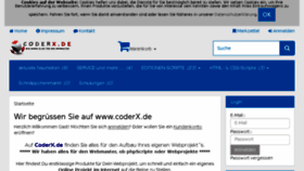 What Coderx.de website looked like in 2018 (5 years ago)