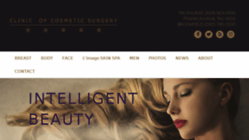 What Clinicofcosmeticsurgery.com website looked like in 2018 (5 years ago)