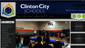 What Clintonschools.org website looked like in 2018 (5 years ago)