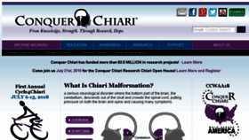 What Conquerchiari.org website looked like in 2018 (5 years ago)
