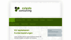 What Cylaido-consulting.de website looked like in 2018 (5 years ago)