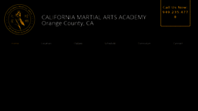 What Californiamartialarts.com website looked like in 2018 (5 years ago)