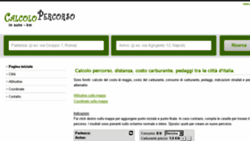 What Calcolopercorso.it website looked like in 2018 (5 years ago)