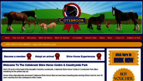 What Cotebrookshirehorses.co.uk website looked like in 2018 (5 years ago)