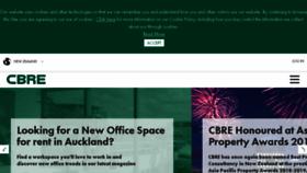 What Cbre.co.nz website looked like in 2018 (5 years ago)