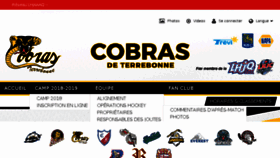 What Cobrasterrebonne.com website looked like in 2018 (5 years ago)